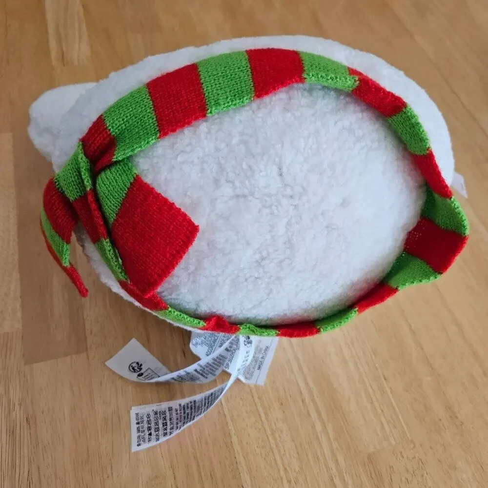 Disney Parks Mickey Mouse Snowman Plush Throw Pillow Christmas 2024 NWT